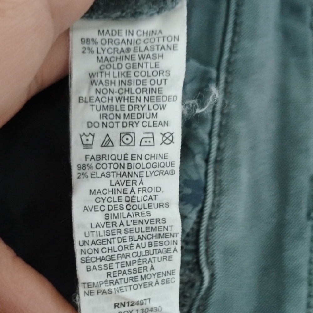 Prana Charcoal Gray Buttoned Fly Closure Women's Pants Size 4 Casual Office City - Picture 9 of 9